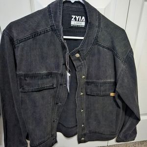 ZYIA Womens Jean Jacket size Large